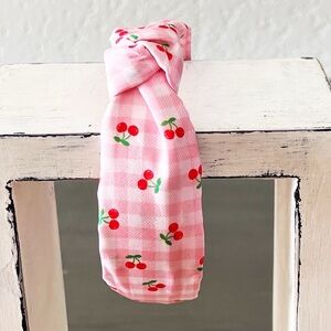 Cherry Patterned Pink Headband